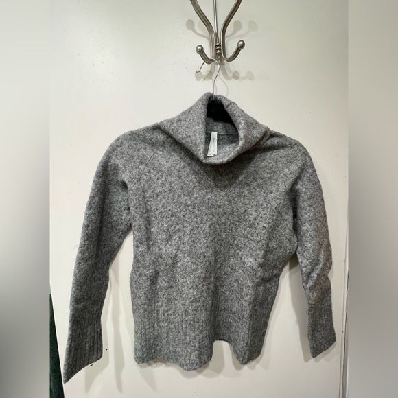 Babaton by Aritzia gray cowl neck sweater. Merino wool & yak blend. Size small - Picture 2 of 11